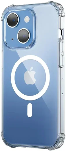 iPhone 15 Plus MagSafe Hoesje Schokbestendig en Dun TPU Transparant afbeelding 14
