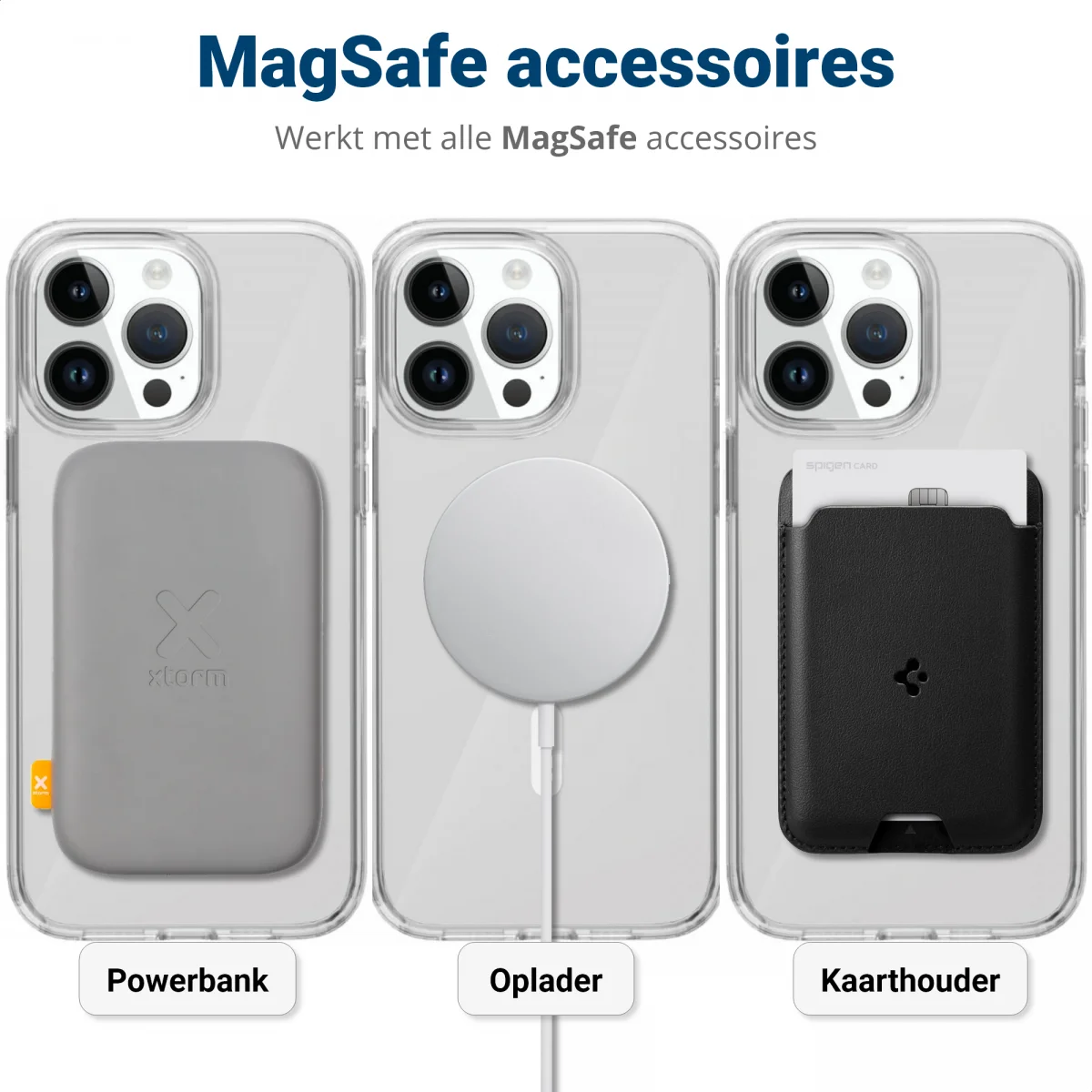iPhone 15 Pro MagSafe Hoesje Schokbestendig en Dun TPU Transparant afbeelding 3