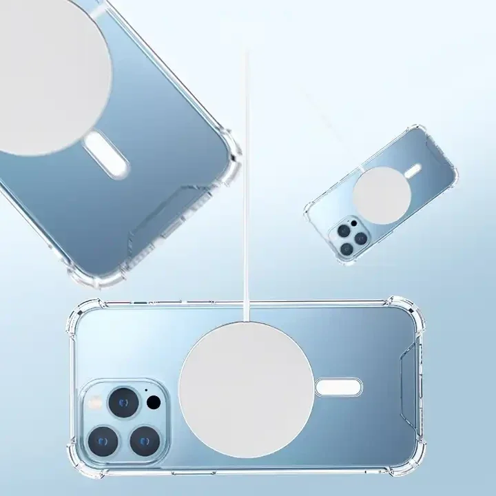 iPhone 15 Pro MagSafe Hoesje Schokbestendig en Dun TPU Transparant afbeelding 12