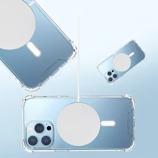 iPhone 15 Pro MagSafe Hoesje Schokbestendig en Dun TPU Transparant afbeelding 12