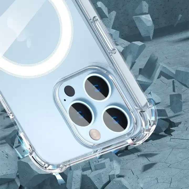 iPhone 15 Pro MagSafe Hoesje Schokbestendig en Dun TPU Transparant afbeelding 13
