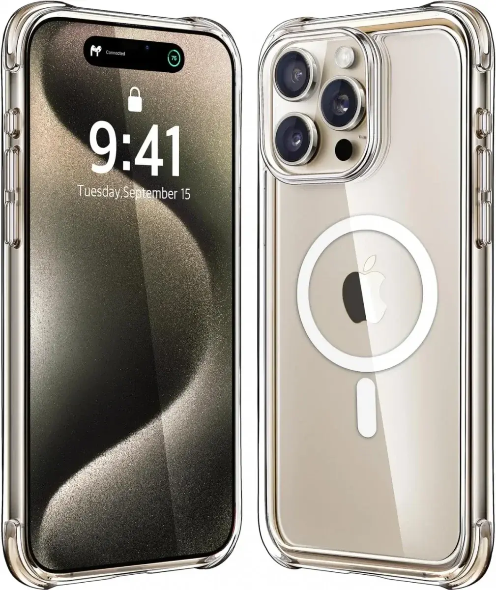 iPhone 15 Pro Magsafe Hoesje + Screen Protector + Camera Protector afbeelding 12