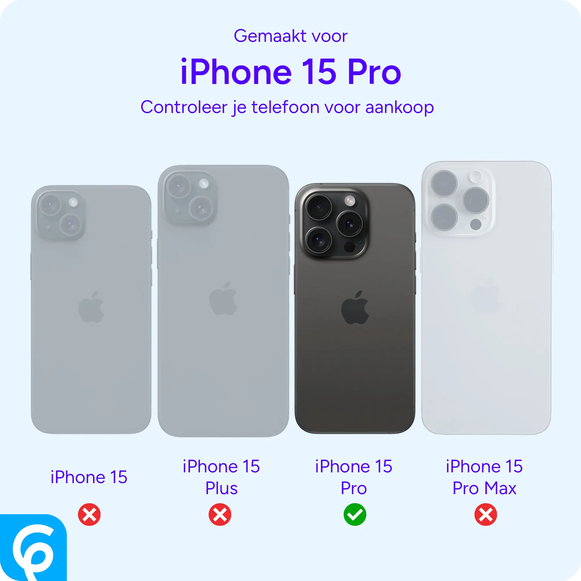 iPhone 15 Pro Magsafe Hoesje + Screen Protector + Camera Protector afbeelding 4