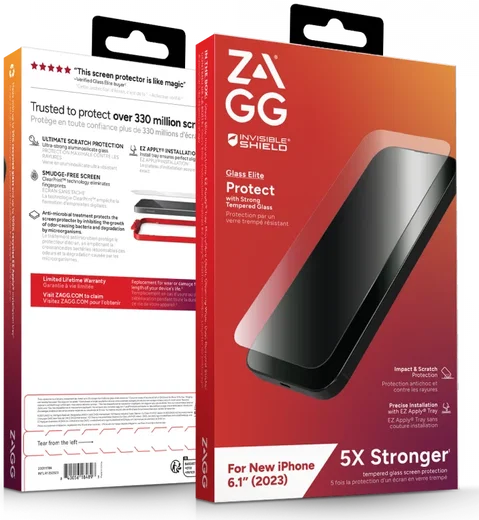 ZAGG InvisibleShield Glass Elite Apple iPhone 15 Screen Protector afbeelding 4