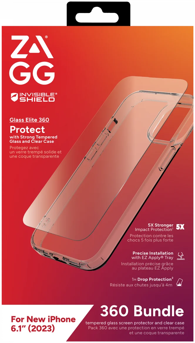 ZAGG InvisibleShield 360 Bundel Apple iPhone 15 Full Protection afbeelding 1