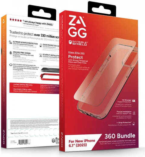 ZAGG InvisibleShield 360 Bundel Apple iPhone 15 Full Protection afbeelding 4