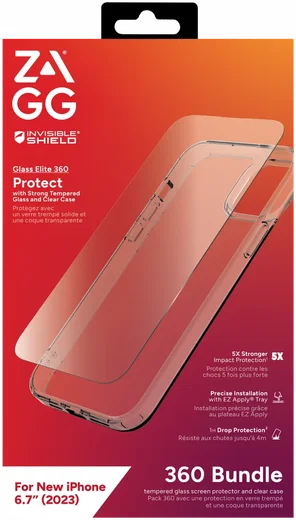 ZAGG InvisibleShield - Hoesje + Tempered glass in 1 - iPhone 15 Plus afbeelding 1