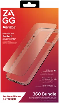 ZAGG InvisibleShield - Hoesje + Tempered glass in 1 - iPhone 15 Plus