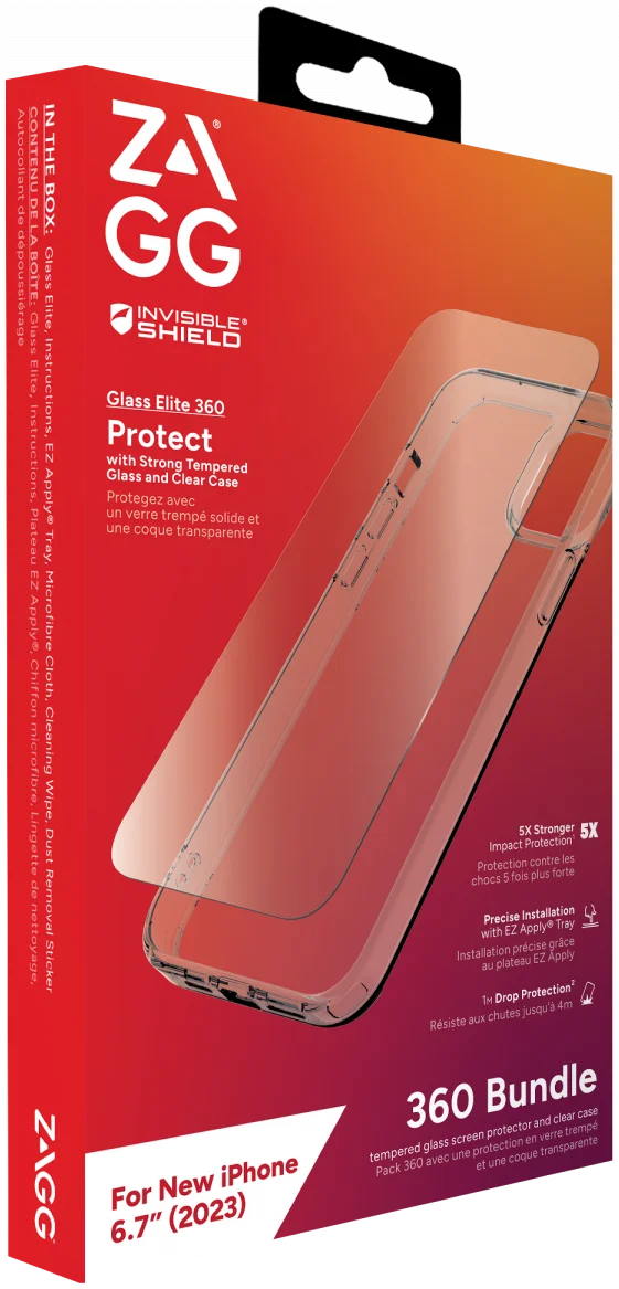 ZAGG InvisibleShield - Hoesje + Tempered glass in 1 - iPhone 15 Plus afbeelding 4
