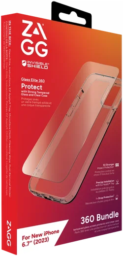 ZAGG InvisibleShield - Hoesje + Tempered glass in 1 - iPhone 15 Plus afbeelding 4