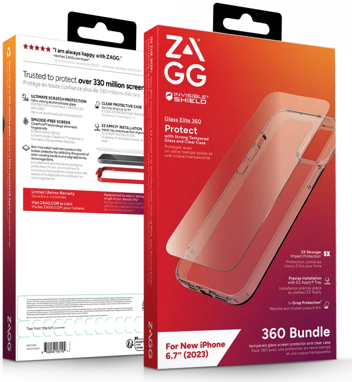 ZAGG InvisibleShield - Hoesje + Tempered glass in 1 - iPhone 15 Plus afbeelding 5