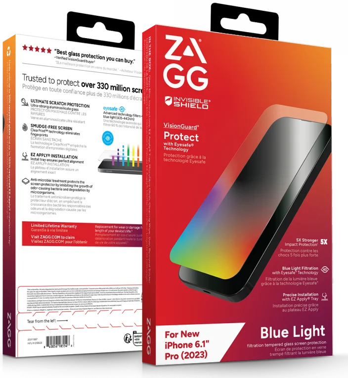 ZAGG InvisibleShield Glass Elite VG iPhone 15 Pro Screen Protector afbeelding 4