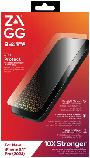ZAGG InvisibleShield Glass XTR Apple iPhone 15 Pro Screen Protector afbeelding 1