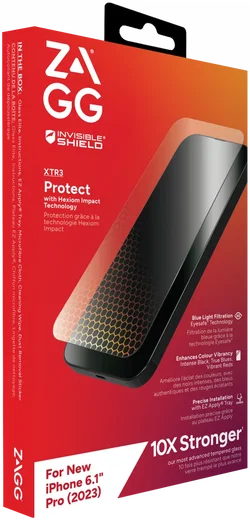 ZAGG InvisibleShield Glass XTR Apple iPhone 15 Pro Screen Protector afbeelding 3