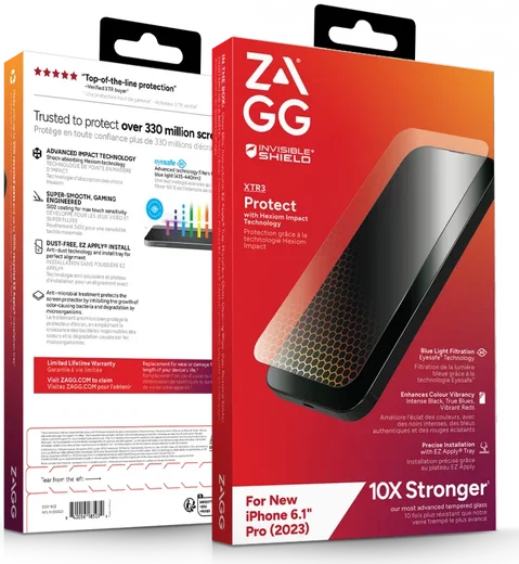 ZAGG InvisibleShield Glass XTR Apple iPhone 15 Pro Screen Protector afbeelding 4