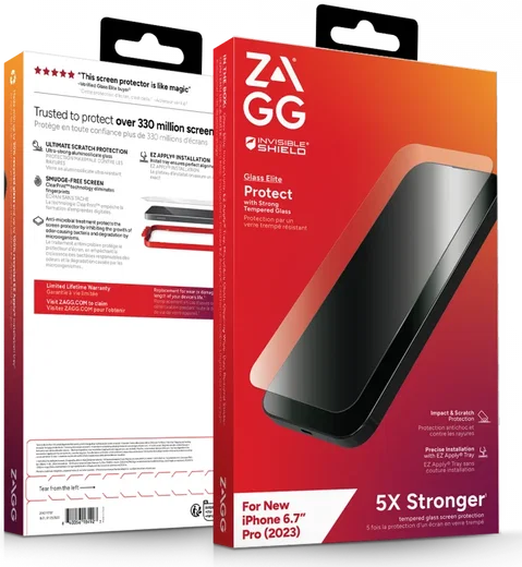 ZAGG InvisibleShield Glass Elite iPhone 15 Pro Max Screen Protector afbeelding 4