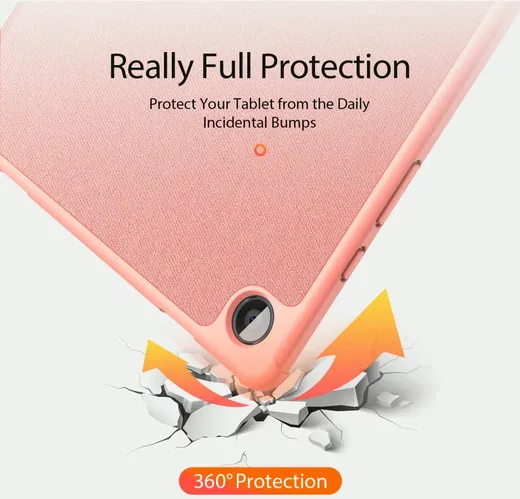 Dux Ducis Domo Samsung Galaxy Tab A11 Plus / Tab A9 Plus Book Case Roze afbeelding 3