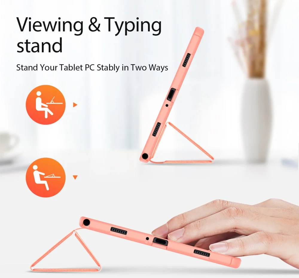 Dux Ducis Domo Samsung Galaxy Tab A11 Plus / Tab A9 Plus Book Case Roze afbeelding 5