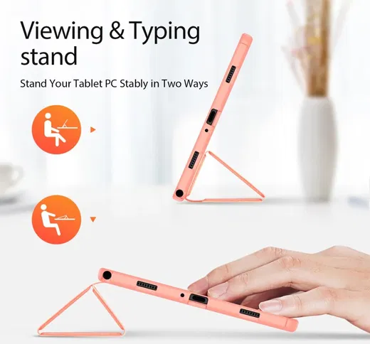 Dux Ducis Domo Samsung Galaxy Tab A11 Plus / Tab A9 Plus Book Case Roze afbeelding 5