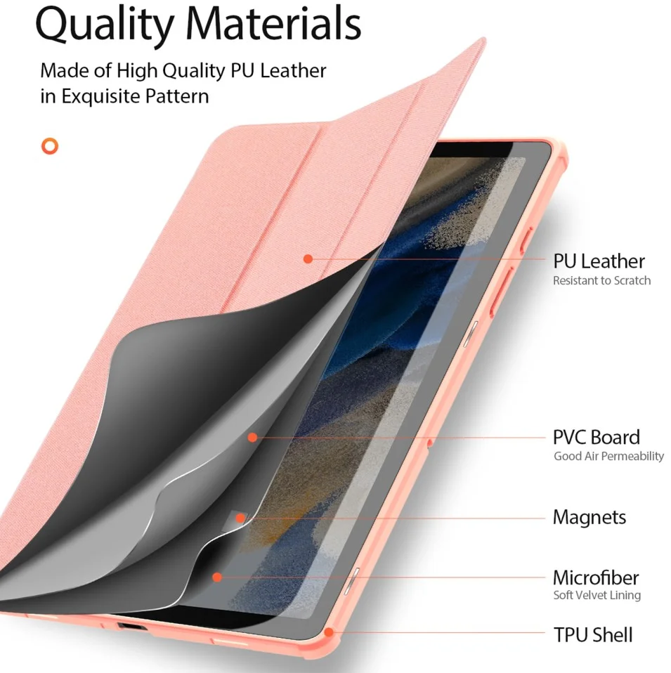 Dux Ducis Domo Samsung Galaxy Tab A11 Plus / Tab A9 Plus Book Case Roze afbeelding 10