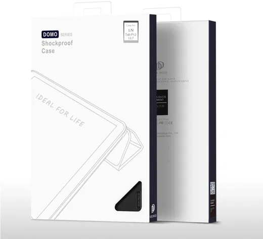 Dux Ducis Domo Lenovo Tab P12 Hoes Tri-Fold Book Case Zwart afbeelding 11