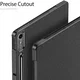 Dux Ducis Domo Lenovo Tab P12 Hoes Tri-Fold Book Case Zwart afbeelding 8