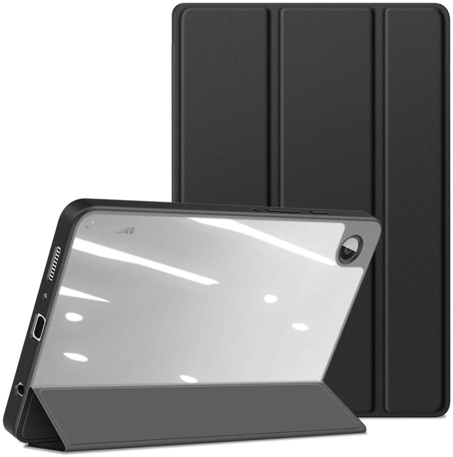 Dux Ducis Toby Samsung Galaxy Tab A9 Hoes Tri-Fold Book Case Zwart afbeelding 2
