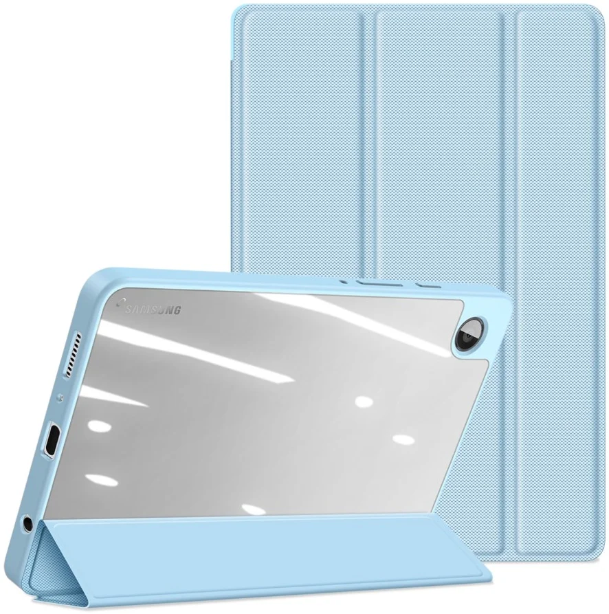 Dux Ducis Toby Samsung Galaxy Tab A9 Hoes Tri-Fold Book Case Blauw afbeelding 2