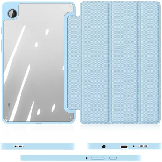 Dux Ducis Toby Samsung Galaxy Tab A9 Hoes Tri-Fold Book Case Blauw afbeelding 7