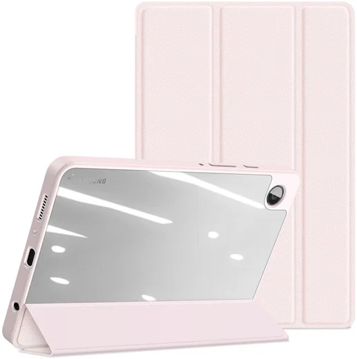 Dux Ducis Toby Samsung Galaxy Tab A9 Hoes Tri-Fold Book Case Roze afbeelding 2