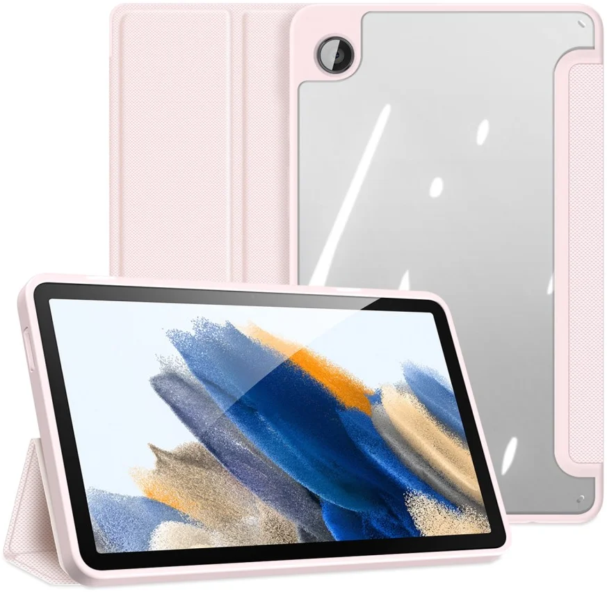 Dux Ducis Toby Samsung Galaxy Tab A9 Hoes Tri-Fold Book Case Roze afbeelding 8
