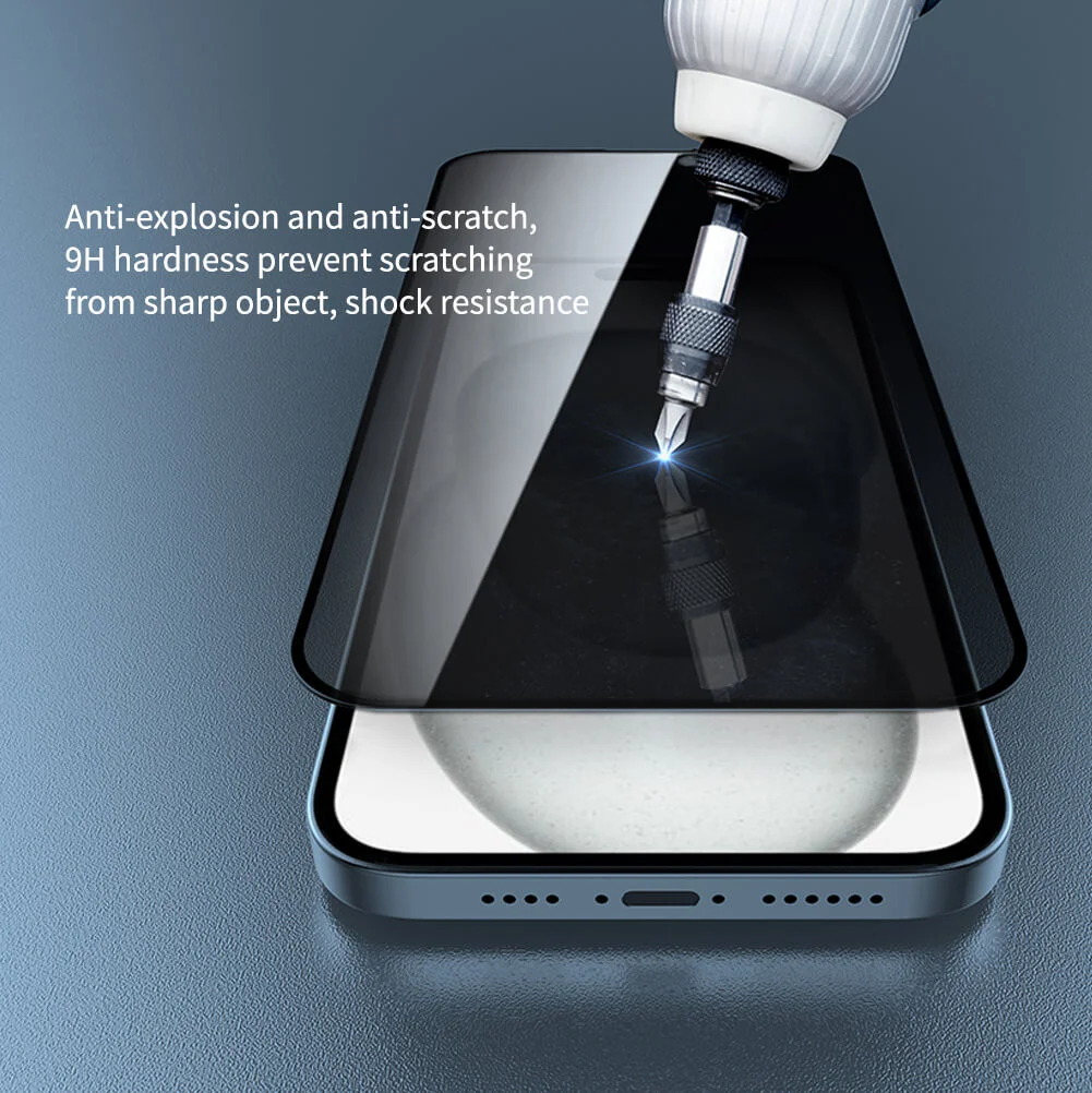 Nillkin Guardian iPhone 15/15 Pro Privacy Glass met Installatieframe afbeelding 5