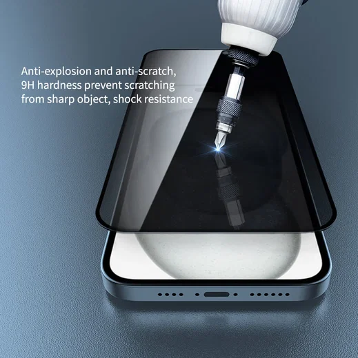Nillkin Guardian iPhone 15/15 Pro Privacy Glass met Installatieframe afbeelding 5