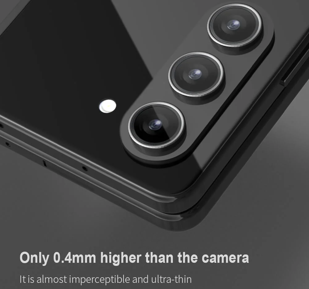 Nillkin Samsung Galaxy Z Fold 5 Camera Protector Tempered Glass Zwart afbeelding 8