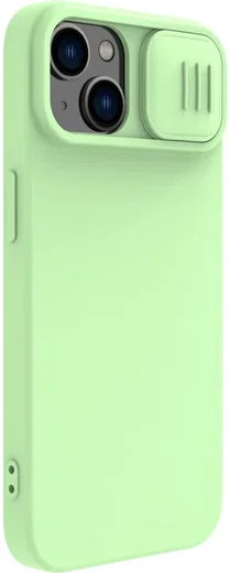 Nillkin Apple iPhone 15 Hoesje MagSafe Siliconen Camera Slider Groen afbeelding 2