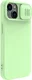 Nillkin Apple iPhone 15 Hoesje MagSafe Siliconen Camera Slider Groen afbeelding 2