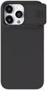 Nillkin Siliconen iPhone 15 Pro Hoesje MagSafe Camera Slider Zwart
