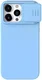 Nillkin Siliconen iPhone 15 Pro Hoesje MagSafe Camera Slider Blue afbeelding 1