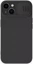 Nillkin iPhone 15 Plus Hoesje MagSafe Siliconen Camera Slider Zwart