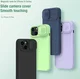 Nillkin iPhone 15 Plus Hoesje MagSafe Siliconen Camera Slider Zwart afbeelding 9