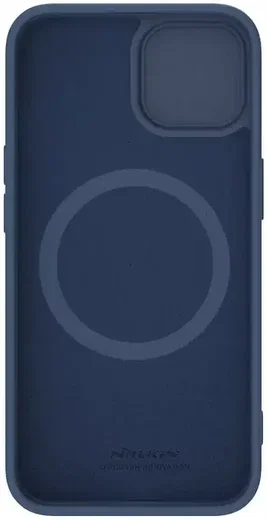 Nillkin iPhone 15 Plus Hoesje MagSafe Siliconen Camera Slider Blauw afbeelding 10
