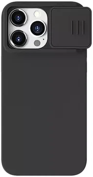 Nillkin iPhone 15 Pro Max Hoesje MagSafe Camera Slider Zwart