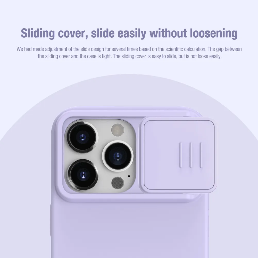 Nillkin iPhone 15 Pro Max Hoesje MagSafe Camera Slider Purple afbeelding 3