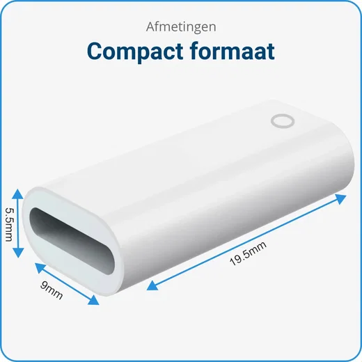 Adapter geschikt voor Apple Pencil (1e generatie) Wit afbeelding 3