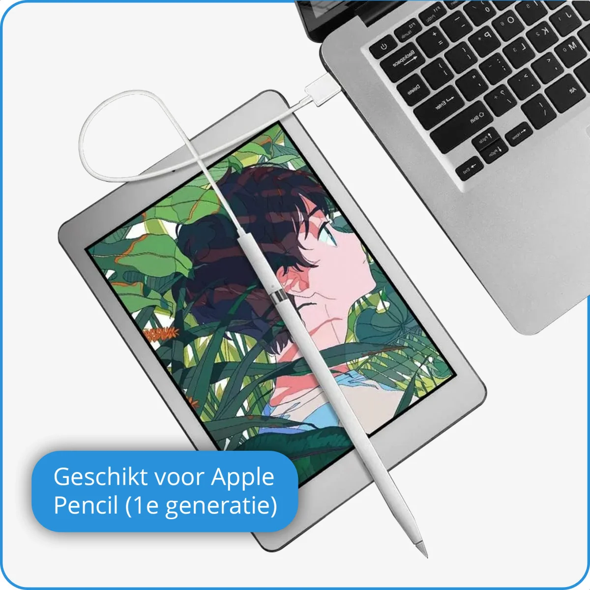 Adapter geschikt voor Apple Pencil (1e generatie) Wit afbeelding 4