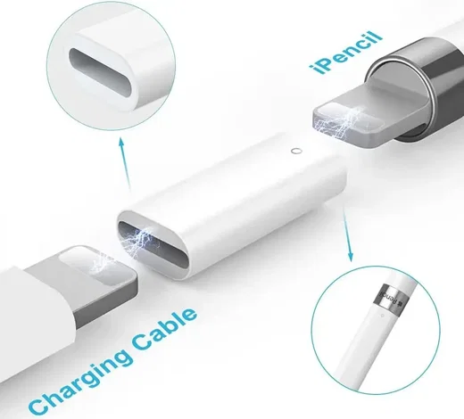 Adapter geschikt voor Apple Pencil (1e generatie) Wit afbeelding 5