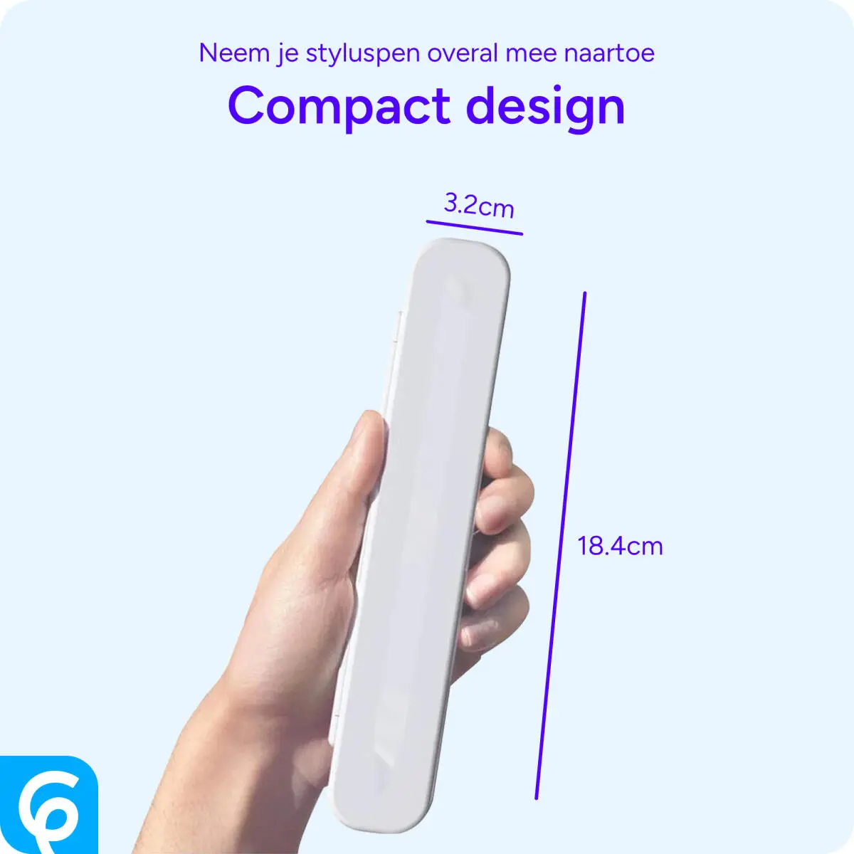 Penhouder voor Apple Pencil (1e & 2e Gen) Buddi Wave en Buddi Flow (2) Paars afbeelding 5