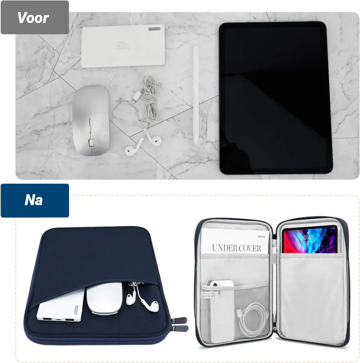 Universele Bescherm Hoes - iPad / Tablet Tas - Sleeve tot 11 Inch afbeelding 3
