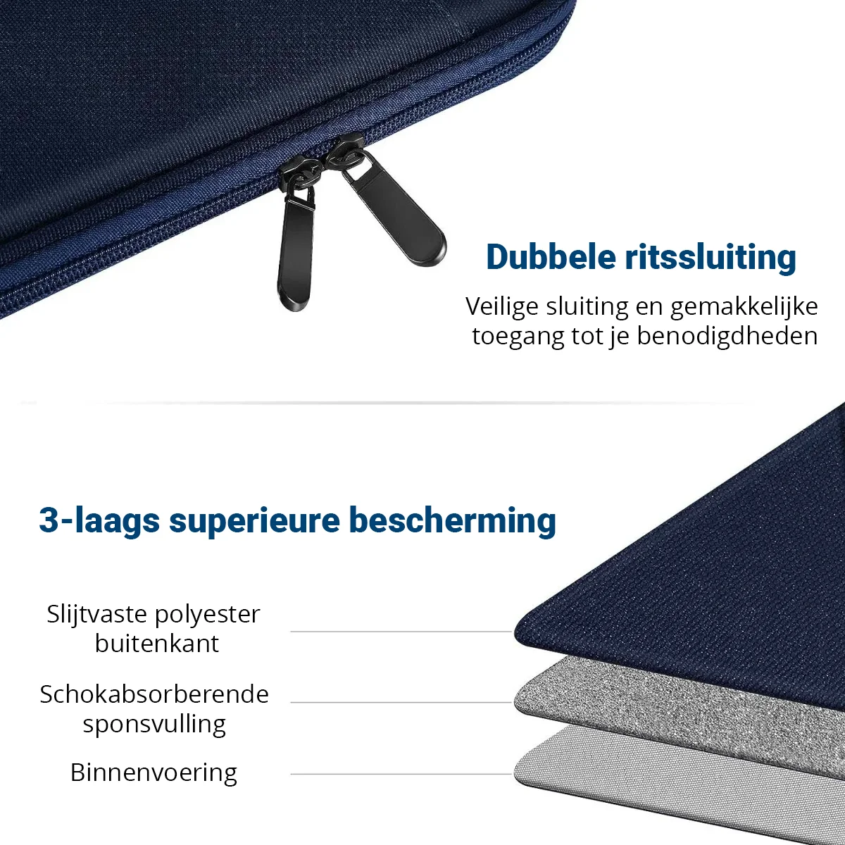 Universele Bescherm Hoes - iPad / Tablet Tas - Sleeve tot 11 Inch afbeelding 6