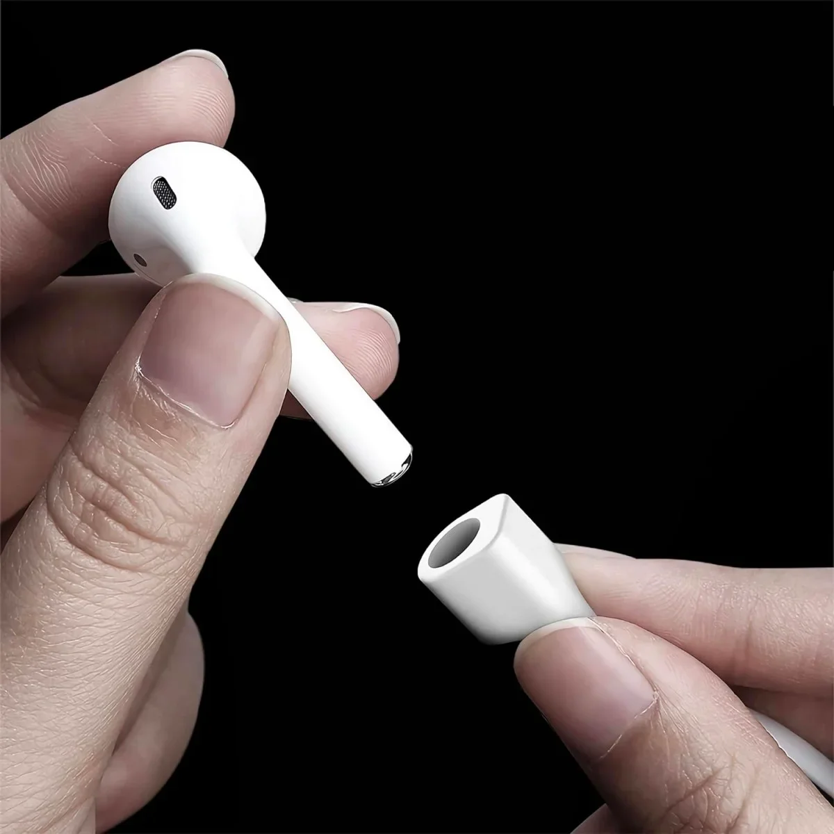 Magnetisch Oordopjes Koord - Siliconen Strap AirPods/AirPods Pro Wit afbeelding 7